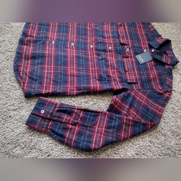 Good Man Brand Long sleeve Button down Flannel NWT - Picture 2 of 10